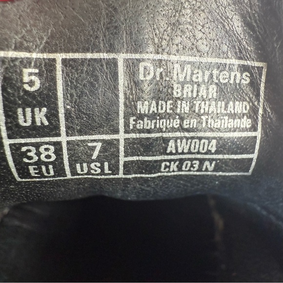 VTG Dr. Martens Polka Dot Oxford Shoes – Black Canvas Lace-Up Classic Punk Style - Picture 6 of 15